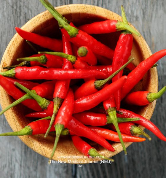 Bowl of bright chili pepper